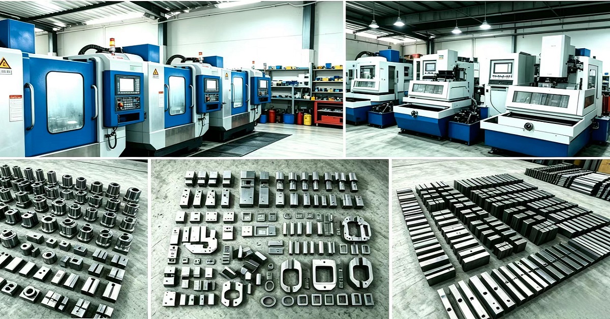 QizhiMake factory — custom CNC machining, mould making, sheet metal stamping, turning and milling, metal parts production in Guangdong, China